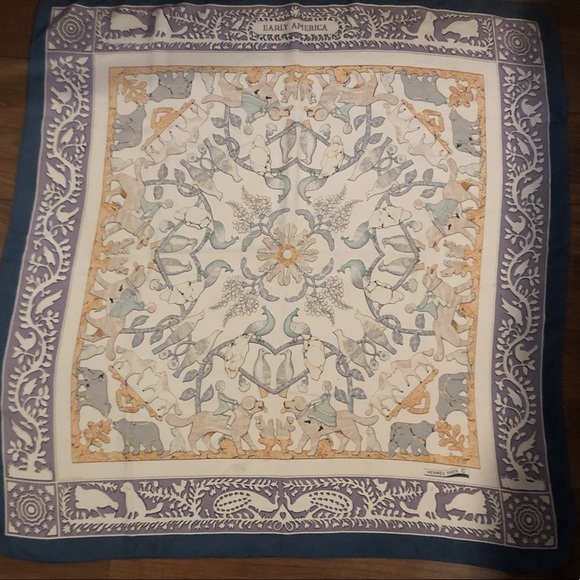 Hermes Silk Scarf- Premiers Americans - Picture 5 of 15